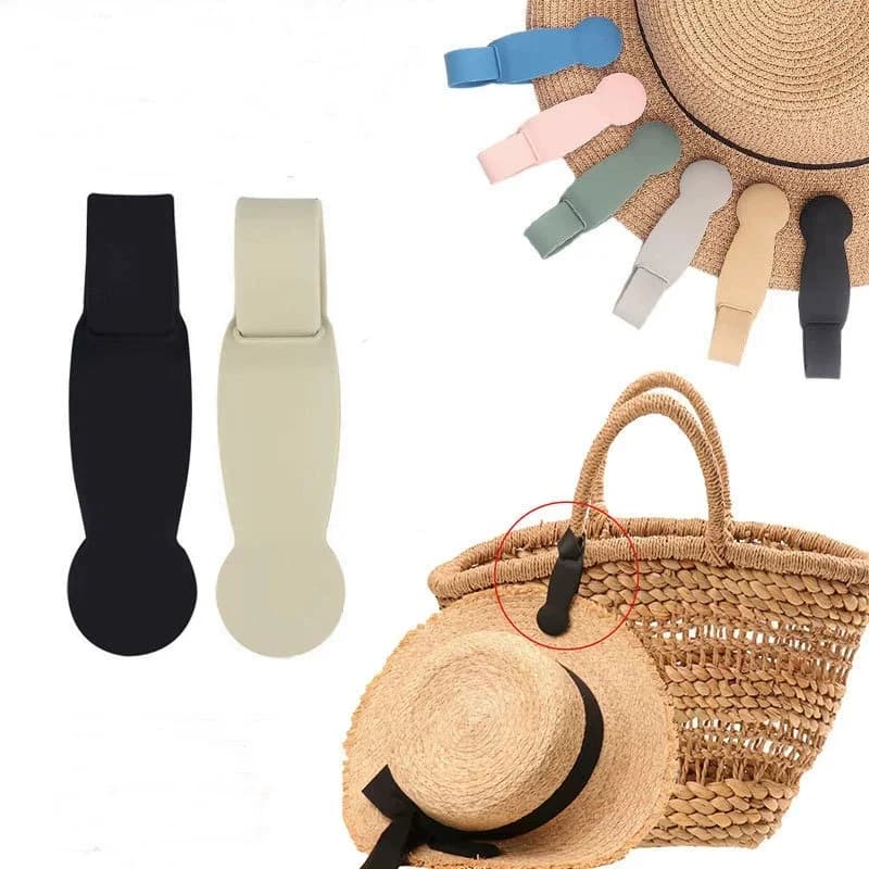 Zaino da viaggio Borsa con cappuccio magnetico Clip portatile magnetica anti-smarrimento Clip per cappuccio in silicone Supporto per cappelli da sole a mani libere sulla borsa