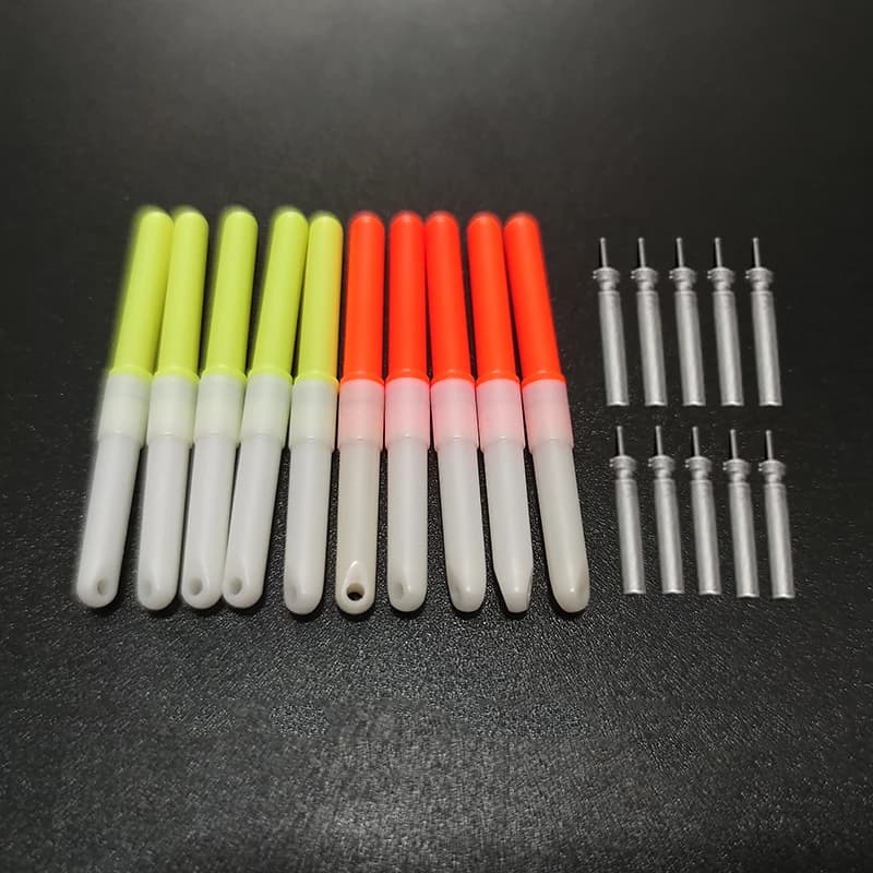 10pcs/lot Electric Light Stick With 10 cr322 Battery Glowing Lamp Fishing Float Accessory Led Lightstick Night Fishing A594