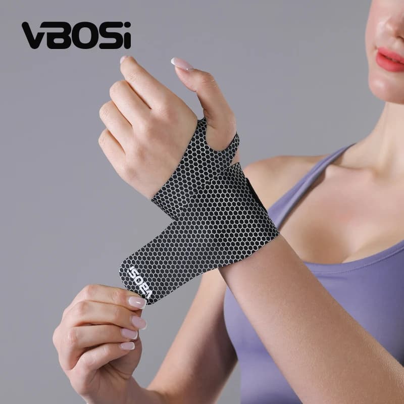 Polsino regolabile laminato leggero da 1 pezzo – Supporto unisex per lavoro, badminton e allenamento in palestra per donne e uomini