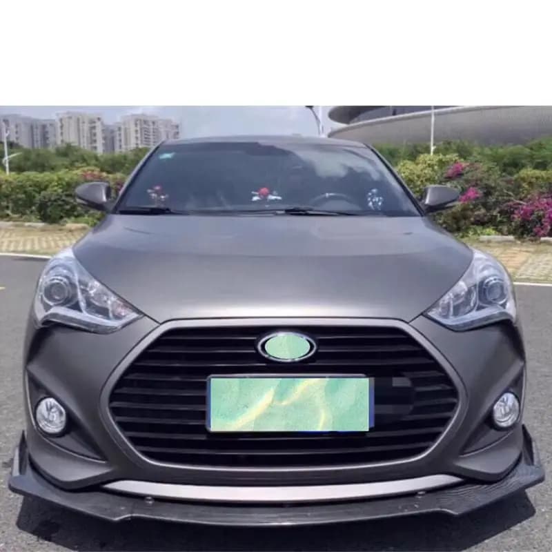 For Hyundai Veloster 2010-2023 ABS Front bumper Lip Splitter Accessories Body Kit Spoiler