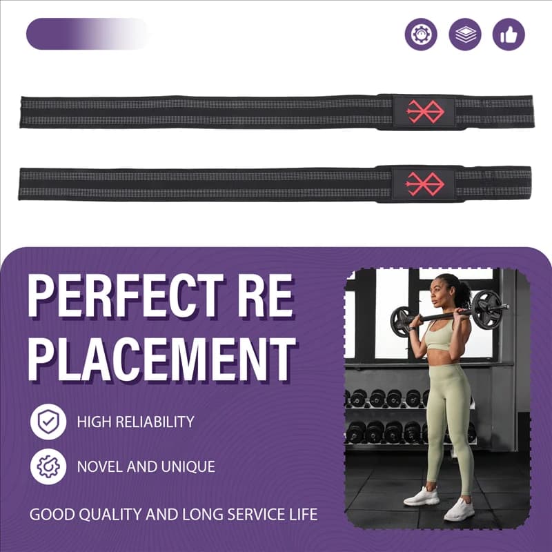 -[Cilae-17R] Gym-Grade Anti-Slip Wrist Wraps For Deadlifts, Pull-Ups, And Strength Training, 1 Pair Support Bands