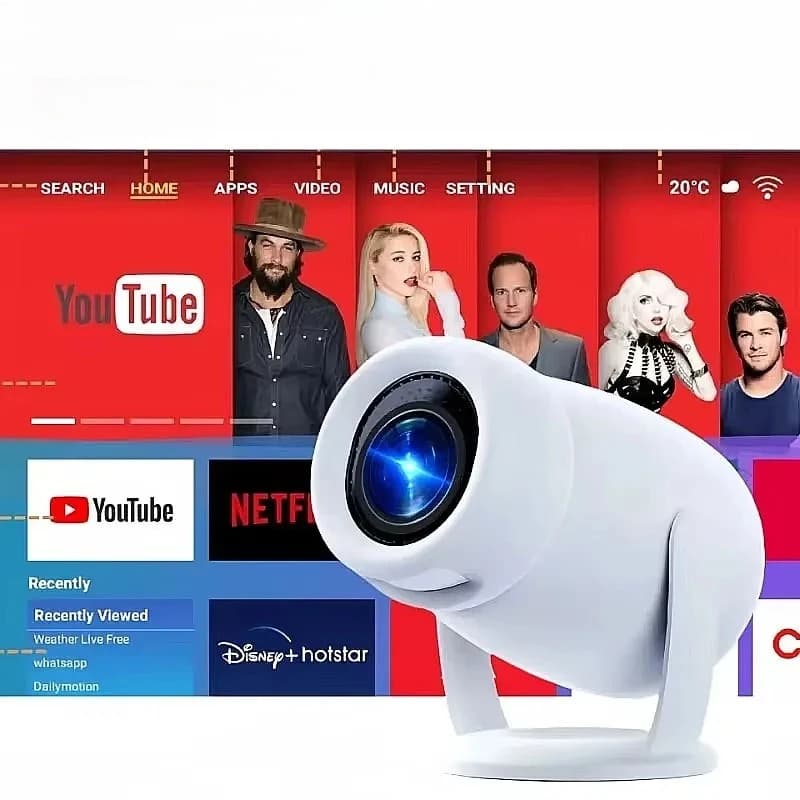 Youpin HD Mini Proiettore 4K Wifi6 Android 12 300 ANSI Dual Home BT5.0 1280*720P Cinema Portatile Video Lettore di Film Home Theater