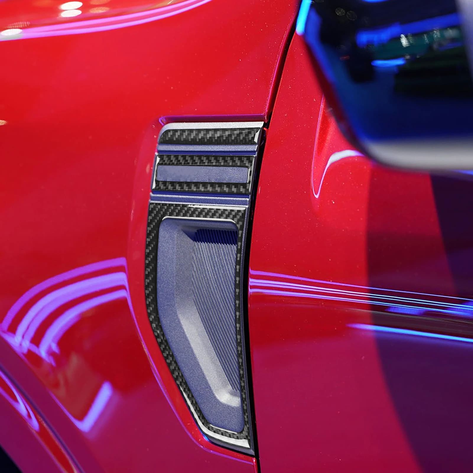 For Ford Maverick 2022-2025 Carbon Fiber Exterior Side Saw Panel Decorative Covering Accessories Auto Decoration Wall decal