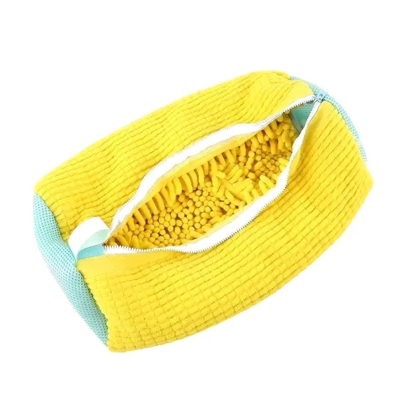 Shoe Washing Machine Bag,Laundry Shoe Bag for Washer and Dryer,1PC Shoe Cleaning B ags for Sneakers,Tennis (1pcs Yellow)