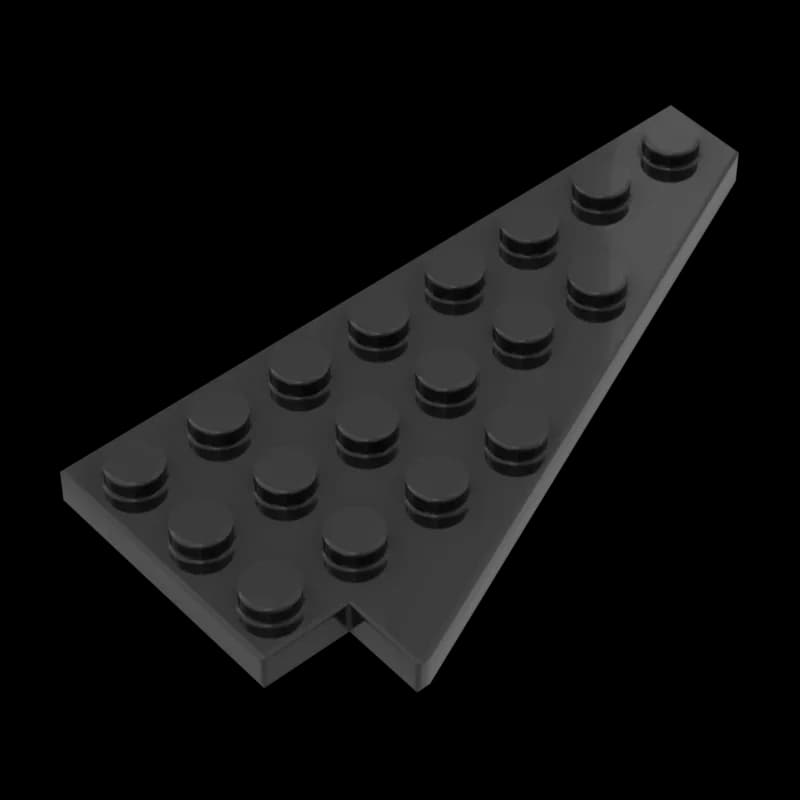 10PCS High-Tech Assemble Particle 3934 4x8 / 23 Wedge Plate (Right) Bricks Building Blocks Replaceable Part Children Toys