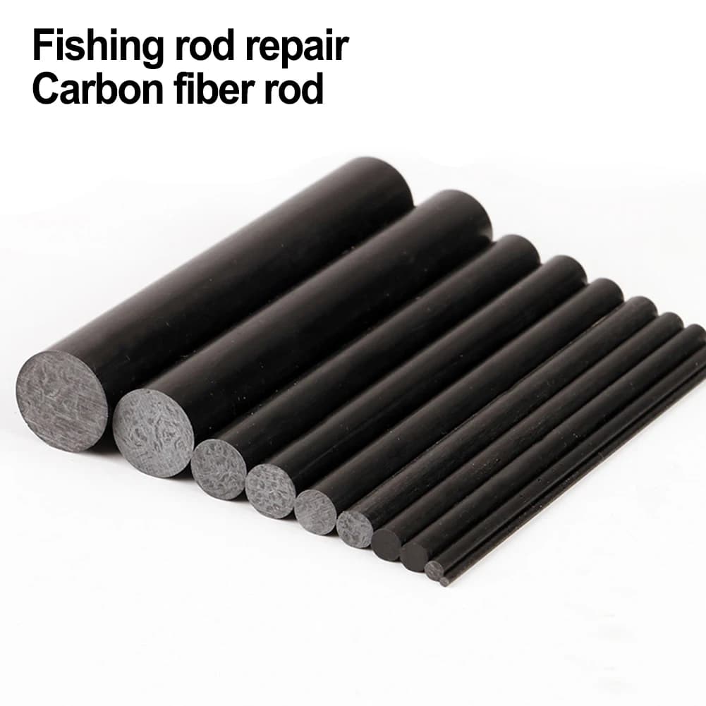 Fishing Rod Repair Kit Carbon Fiber Pole Building Kit Wrapping Thread Fishing Pole Carbon Insert Carbon Repair Accessory