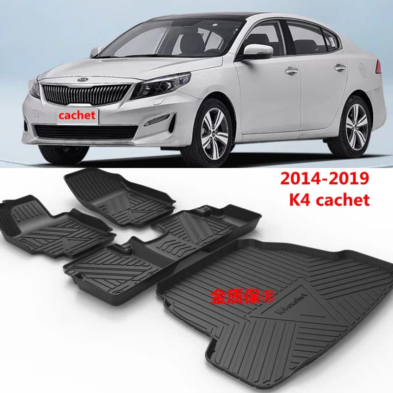 Use for 2014-2019 KIA K4 Cachet Car Mat KIA K4 Cachet Car Mat Suitable for Cachet Car Mat Waterproof Cachet Car Mat