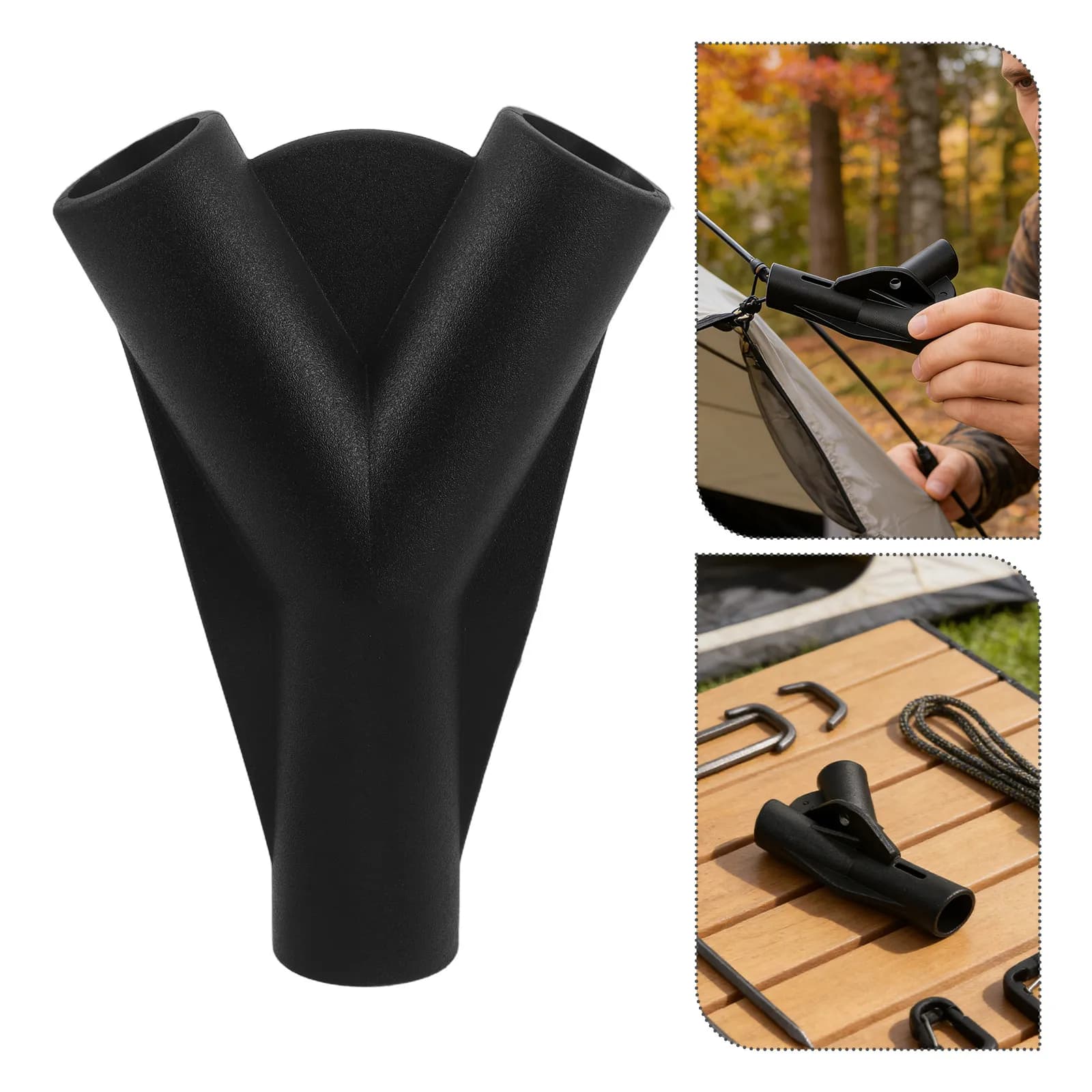 2 Connettori a Y in Plastica Leggera per Tende da Campeggio, Serre e Telai di Copertura, Resistenti al Vento