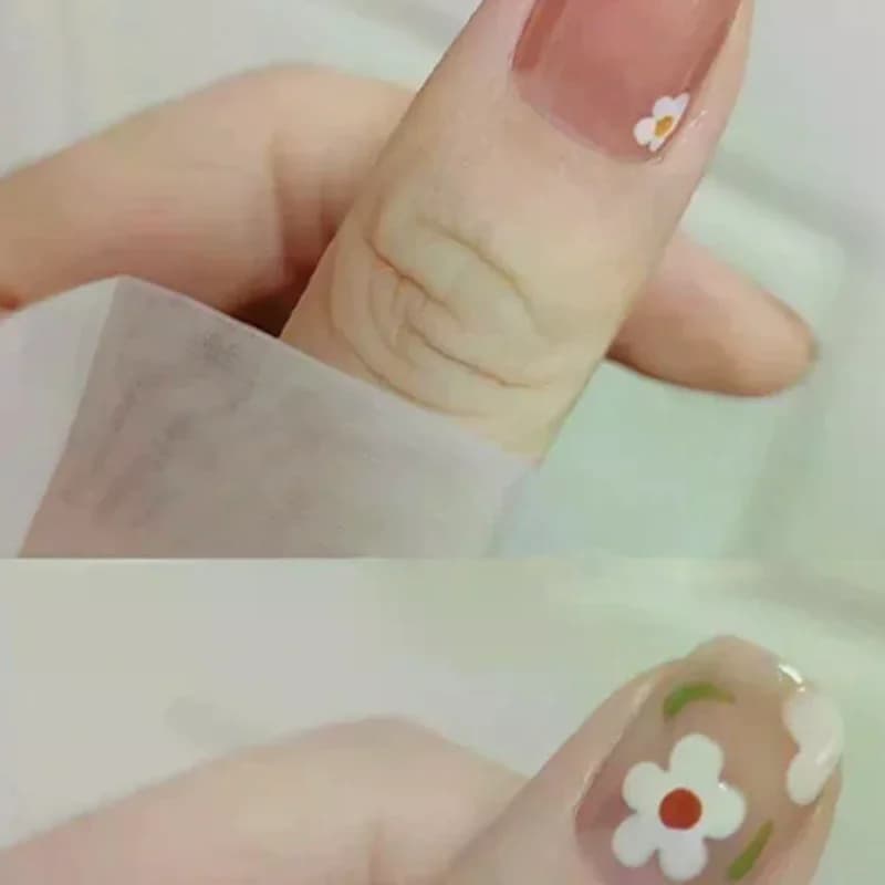 Set di 5 Pennelli per Nail Art a Doppio Uso, Penna per Decorazioni e Linee, Pennello per Disegno, Strumento per Manicure e Extension UV GEL
