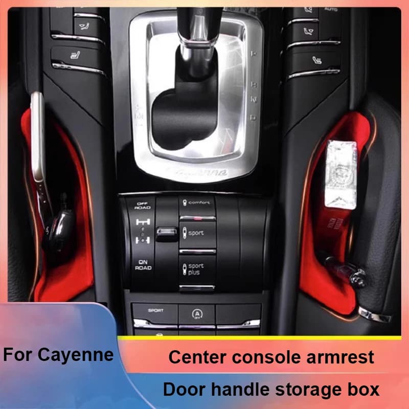 Per Porsche Cayenne 2011-2018 Center Console Gap Scatola di immagazzinaggio Accessorio per auto Bracciolo centrale Scatola di immagazzinaggio Contenitore organizzatore