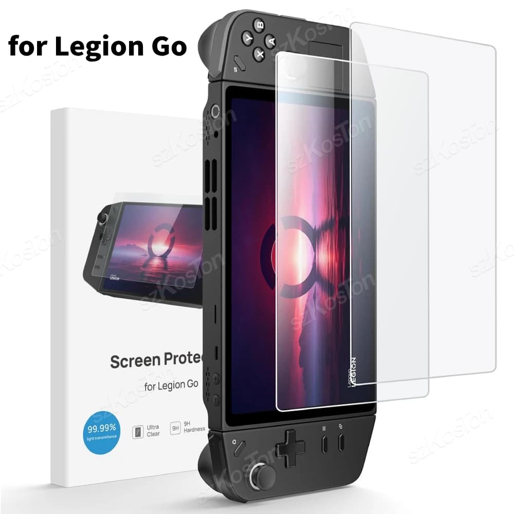 Proteggi schermo da 2 pezzi per console giochi Lenovo Legion Go Protezione in vetro Ultra HD Vetro temperato con durezza 9H per Legion Go