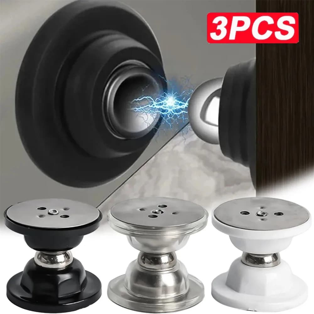 Supporto per fermaporta magnetico 3pc fermaporta a pugno libero Silicone 4.7cm accessori Hardware per la casa antivento anticollisione