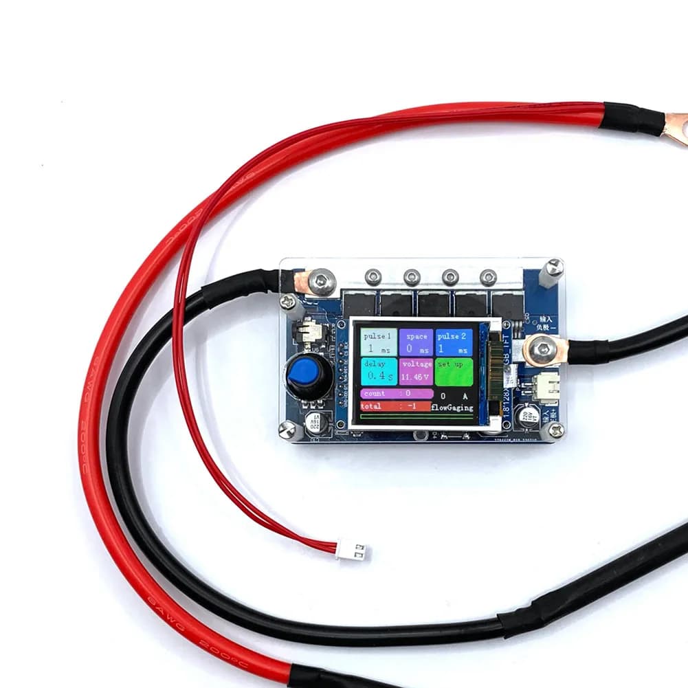 Mini Spot Welder Control Board 7-14V Portable Spot Welding Machine Digital Display Spot Welding Tools Kit DIY 18650 Battery Pac