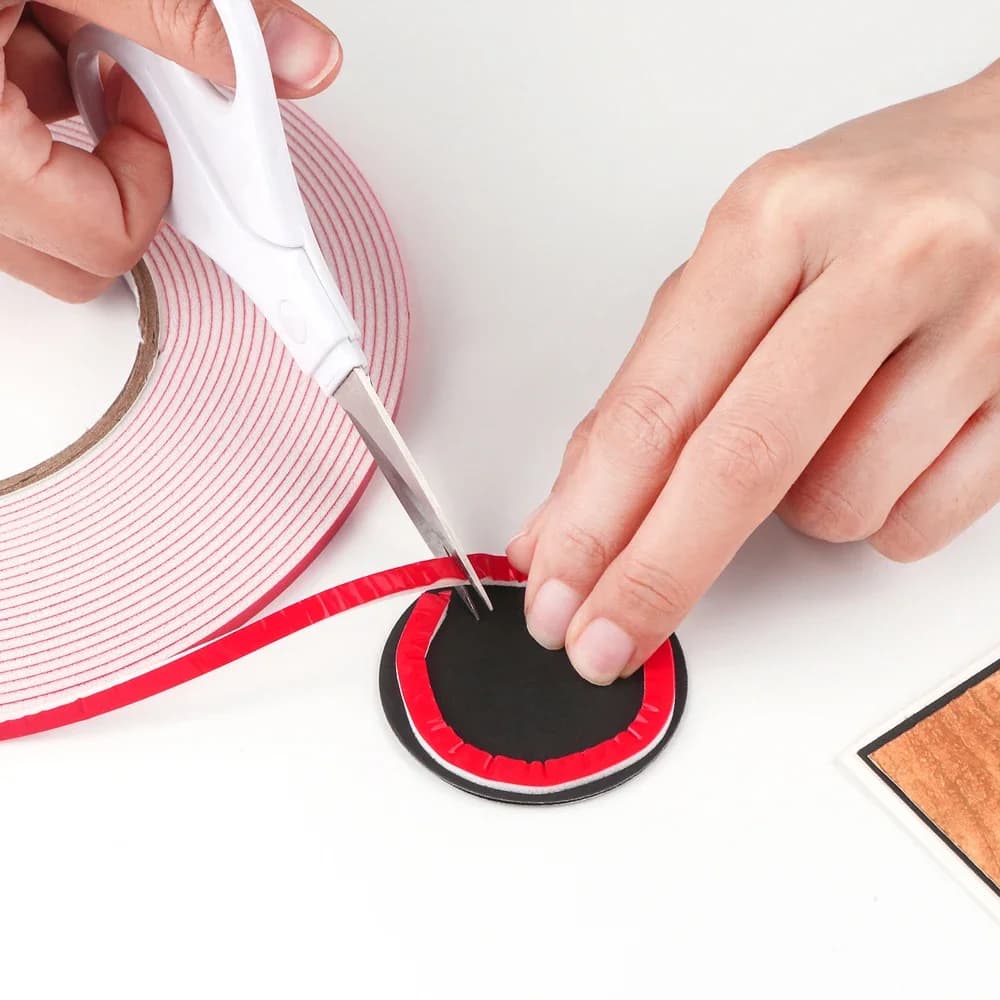 1mm/2mm/3mm thick double-sided adhesive foam roll to add size and layers, 3D foam adhesive tape for creating DIY tickets.