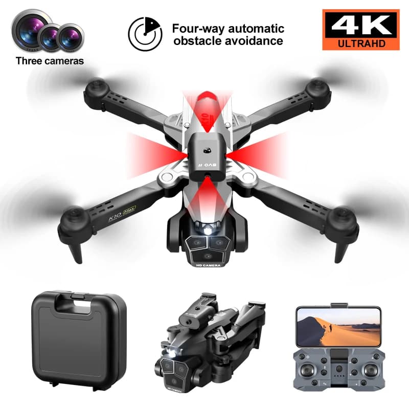 Drone professionale 4K HD telecamera aerea WiFi FPV evitamento ostacoli pieghevole quadcopter RC elicottero regalo per bambini giocattolo stop mat