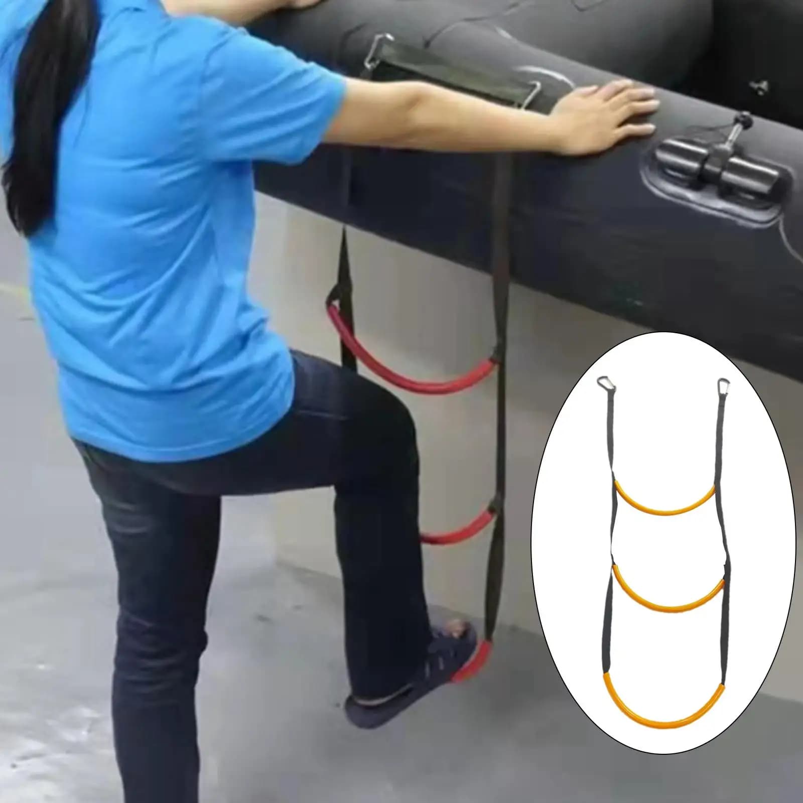 Scala a Corda per Gommone, Scaletta d'Imbarco in Nylon per Kayak, Dinghy, Yacht, Accessorio Nautico per Esterni
