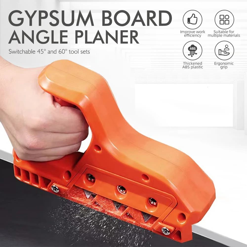 Quick cutter for plasterboard, plasterboard, manual aircraft, board for plasterboard, bevel, cutting tool for woodworking 45 ° 60 ° Manual tool for trimmer