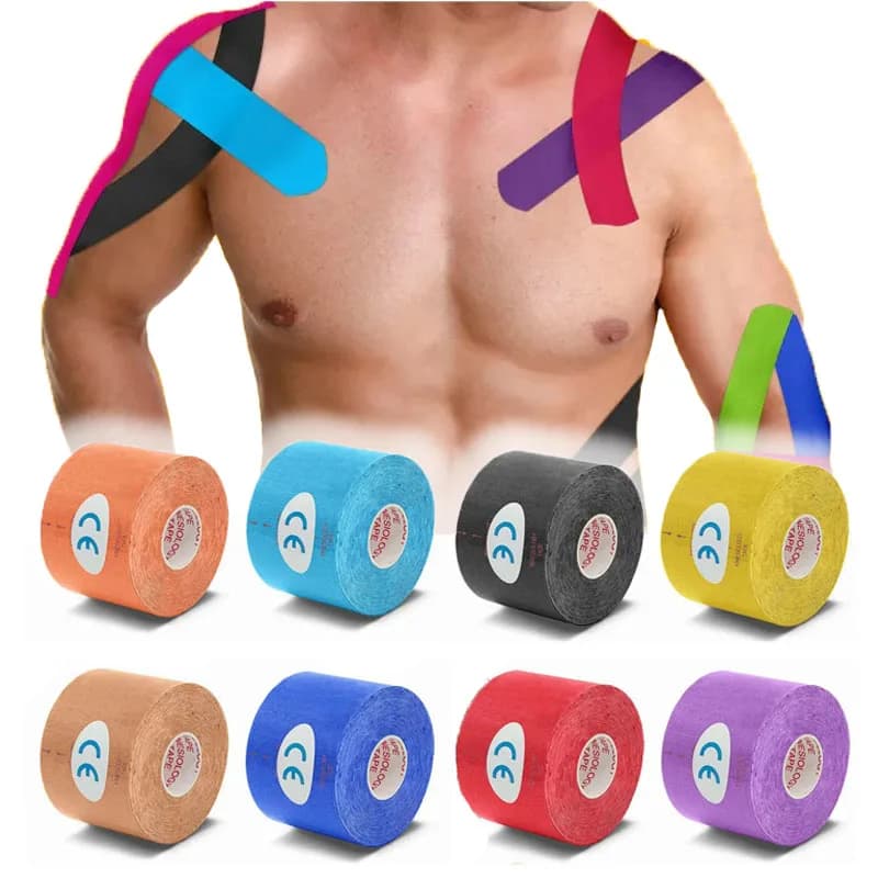 Nastro kinesiologico da 7,5 cm Elastoplast atletico 5 m Reggette per recupero sportivo Palestra Benda impermeabile per alleviare il dolore muscolare da tennis