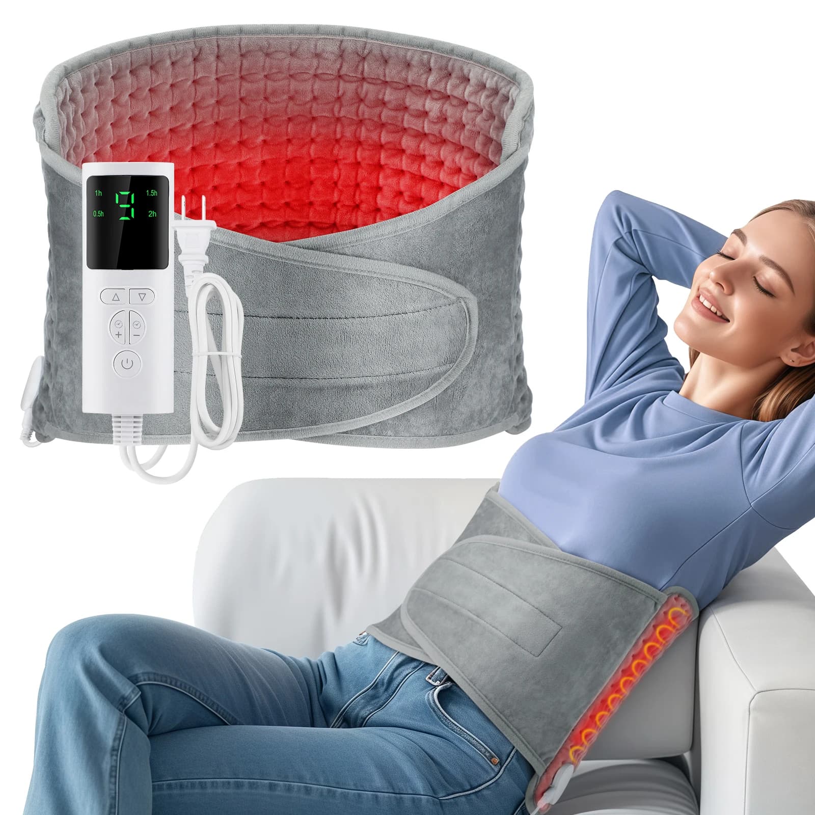 Morbido riscaldamento elettrico coperta elettro foglio pad per letto ufficio addome schiena scaldino invernale 110V tappetino termico uso domestico magazzino USA