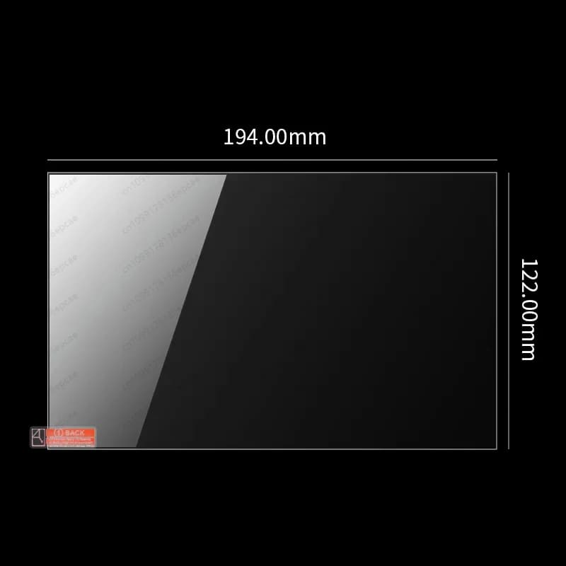 LCD Lamp Curing 3D Printer Accessories Display Screen Mono X Tempered Film for 8.9 Inch Screen