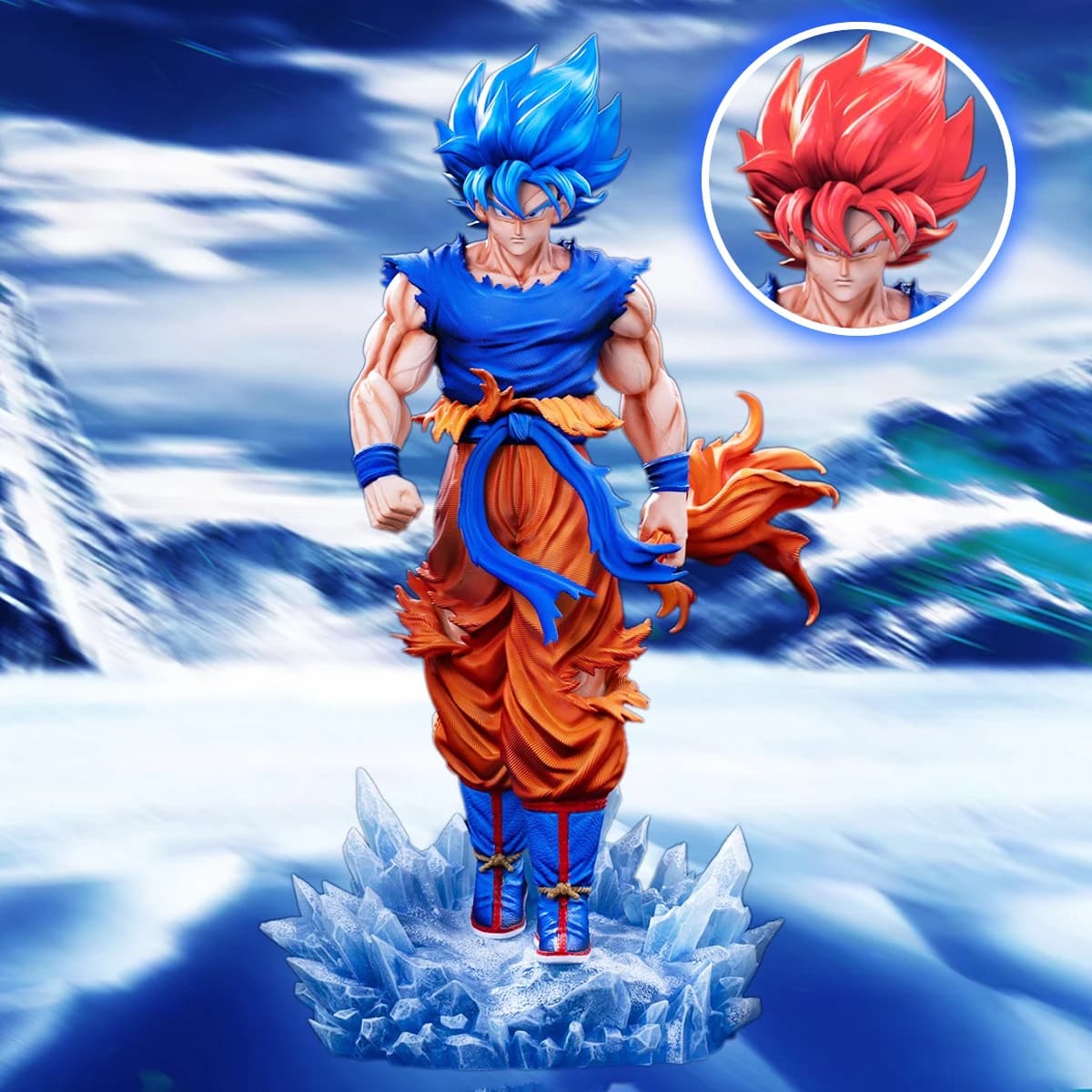 Anime Dragon Ball Z Goku Figura Super Saiyan Action Figure Statua da collezione Modello giocattolo regalo