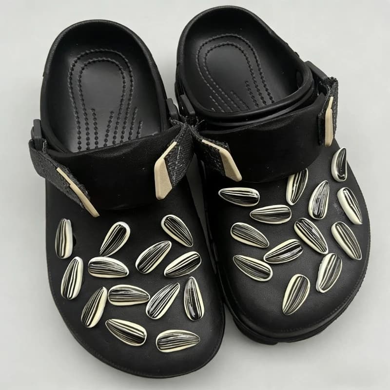 New Accessories for Shoe Pendants Creative Melon Seeds DIY Sunflower Seeds Shoes Flower Shoes On Decoration Detachable Accessories