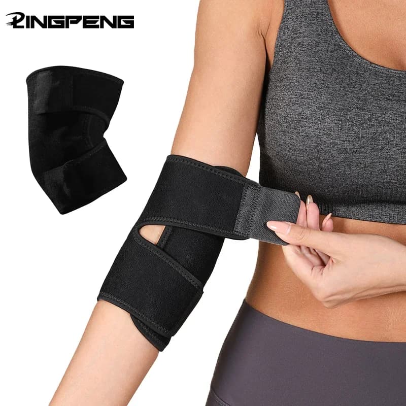 Manicotto di supporto per compressione per tutore per gomito fitness da 1 pezzo per tendinite, gomito da tennis, trattamento del golf - Riduce il dolore articolare