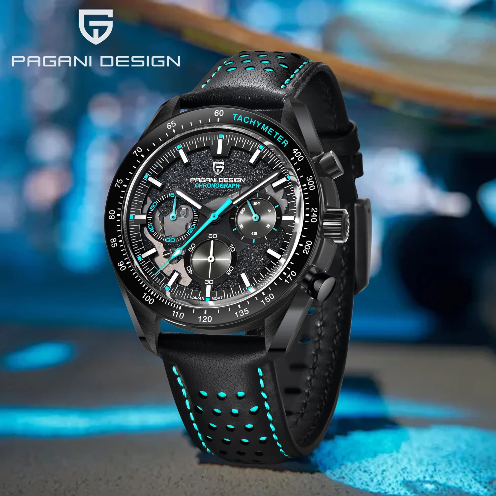 PAGANI DESIGN Men's Watches Quartz Watches for Men Chronograph Multifunctional Sports Watch AR Mirror Sapphire Men's Gifts