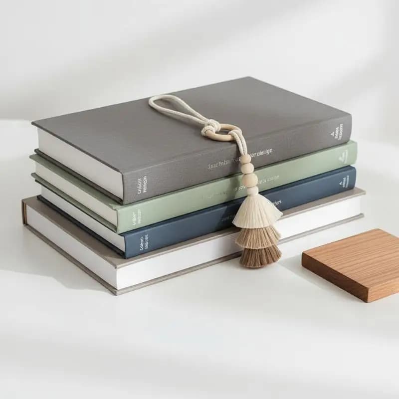 Fermacurtain in Corda con Nappe di Perline in Legno, Fatto a Mano, Accessorio Decorativo per Finestre e Camere da Letto
