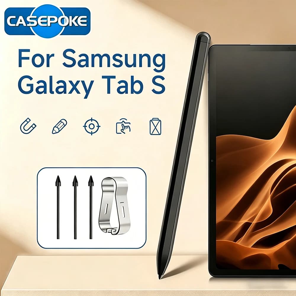 Penna Stilo per Samsung Galaxy Tab S9 S8 S7 S6 Lite con Rilevamento del Palmo, S Pen per Galaxy Tab S9+ S8 Ultra S7 FE con Punte di Ricambio