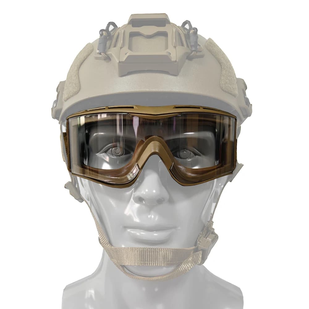 Occhiali protettivi tattici Lenti sostituibili Adattate Caccia veloce Casco softair Occhiali antivento per sci da equitazione per moto all'aperto