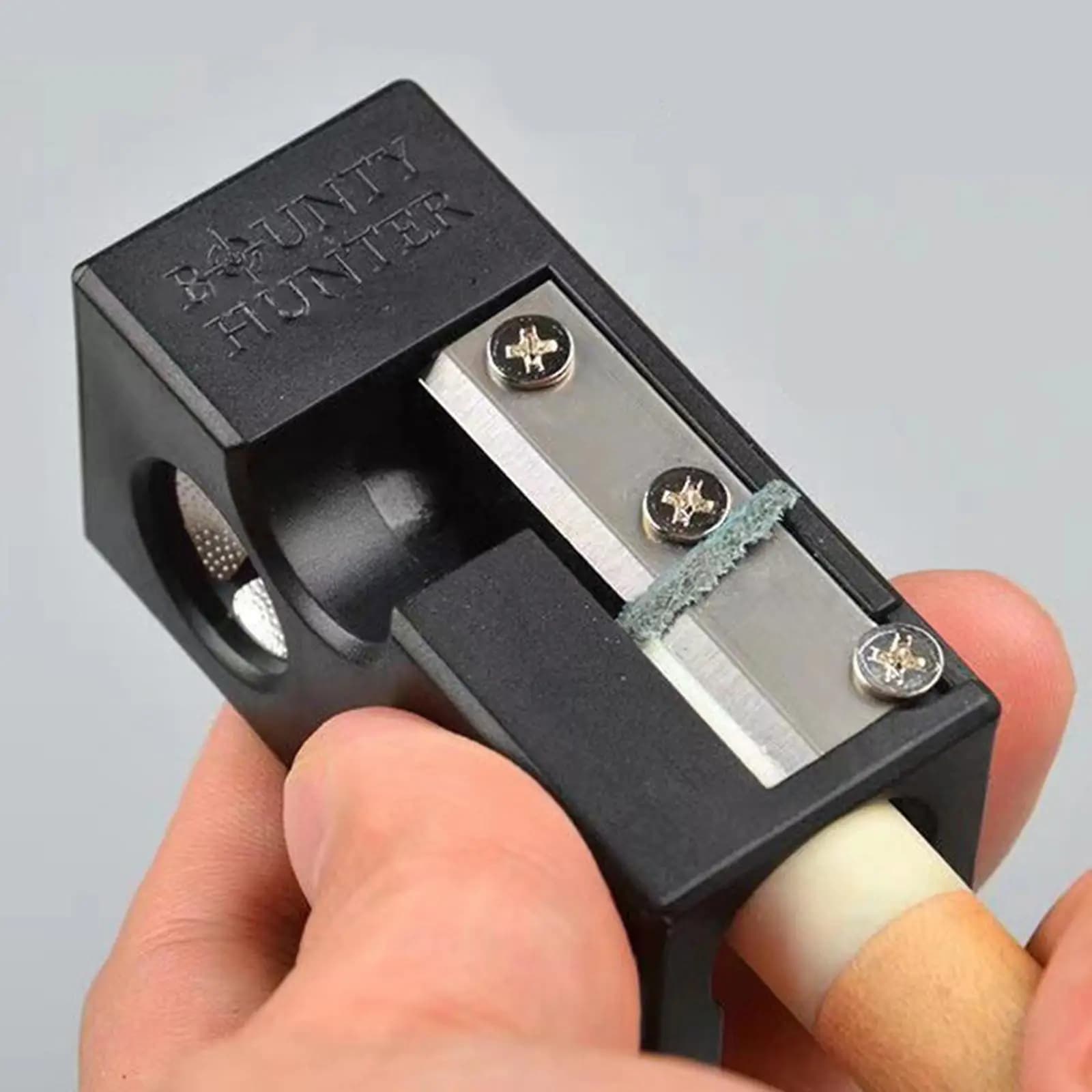 Stainless Steel Pool Cue Tip Shaper Repair Tool for Billiards Snooker Cue Maintenance Grinding Scuffer Accessory