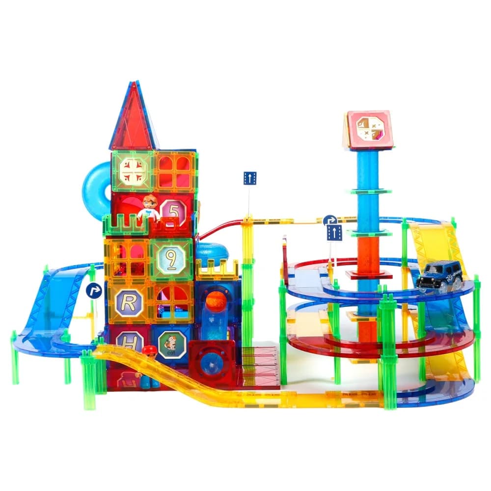 Romboss 7.5 centimetri Track/Pipe Splicing Costruzione di Costruzione Set Piastrelle Magnetiche Blocchi Per Bambini Montessori Giocattoli Educativi Per Bambini Regalo