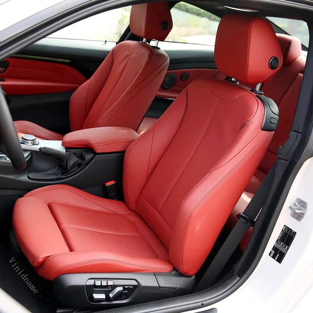 For BMW Series 4 2 doors Coupe F32 2013 2015 2016 2017 2018 2019 2020 Custom leather car seat covers for 2 front seats