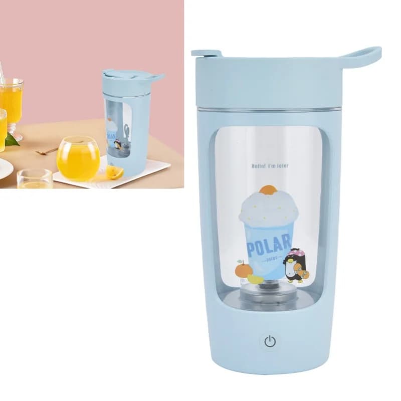 USB Rechargeable Electric Shaker 650ml Mixer Cup Juicing Blender For Protein Powder Cereal Soybean Milk Coffee