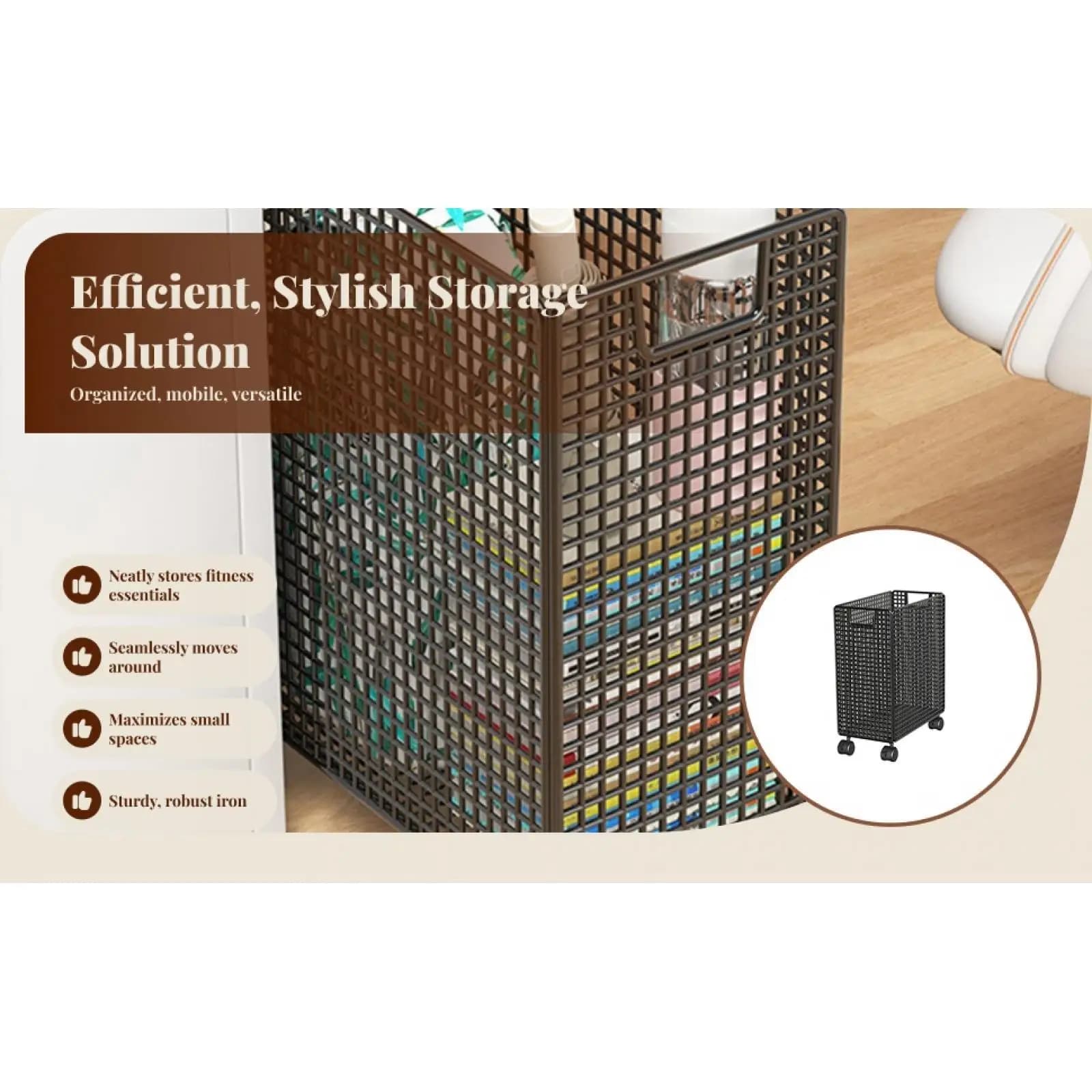 Home Gym holders, Yoga Mat Holder, Compact and Easy to Move for Fitness Equipment in Workroom