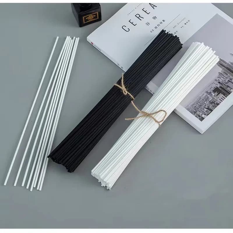 Dia3,4,5MMX, L40,35,30,25cm,50 pezzi Premium Home Deodorante Aroma Olio essenziale Fibra Stick, Fragranza Reed Diffusore Stick,