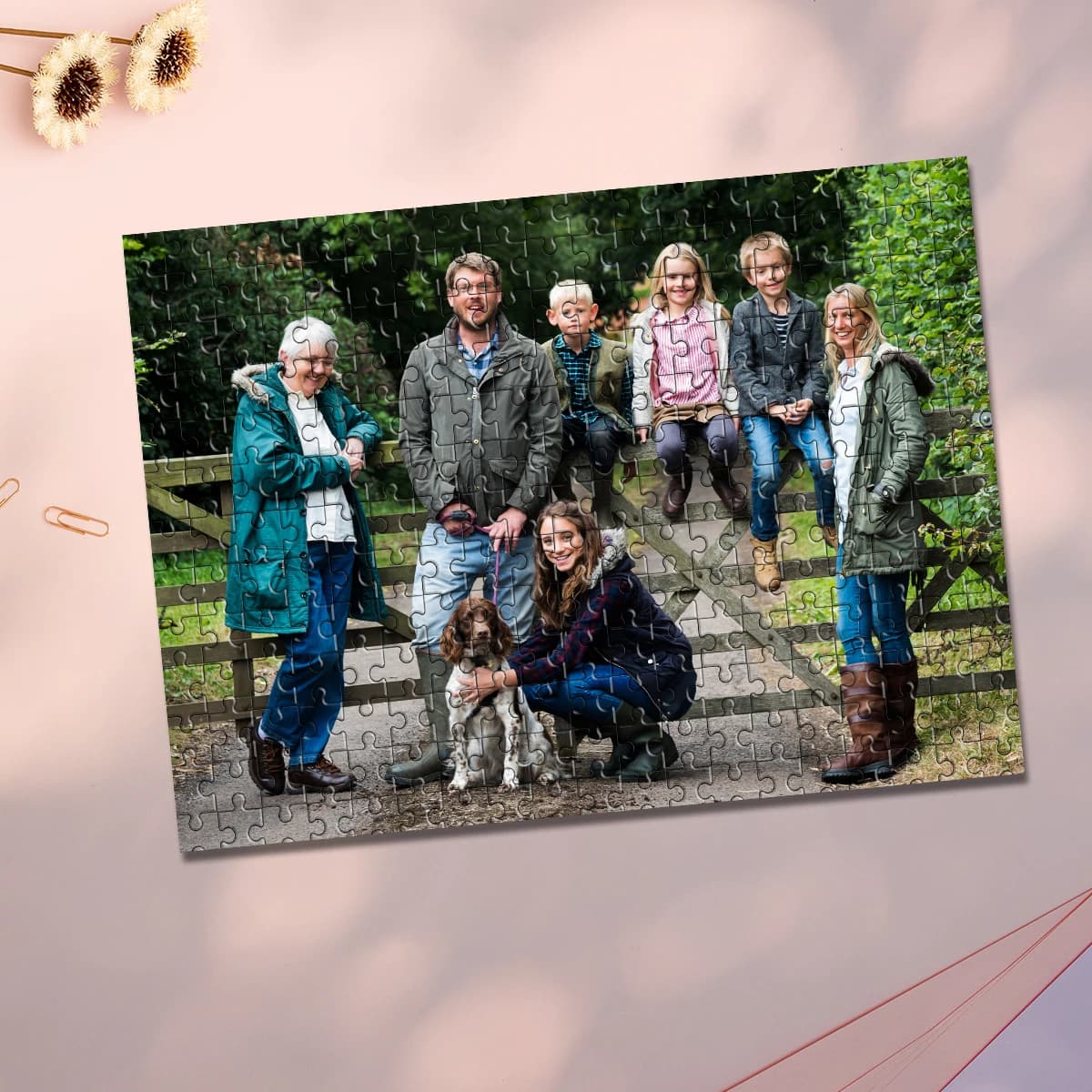 35/300/500/1000pcs Personalized Custom Photo Puzzle family photo Custom Photo Portrait Puzzle Handmade Birthday Gift