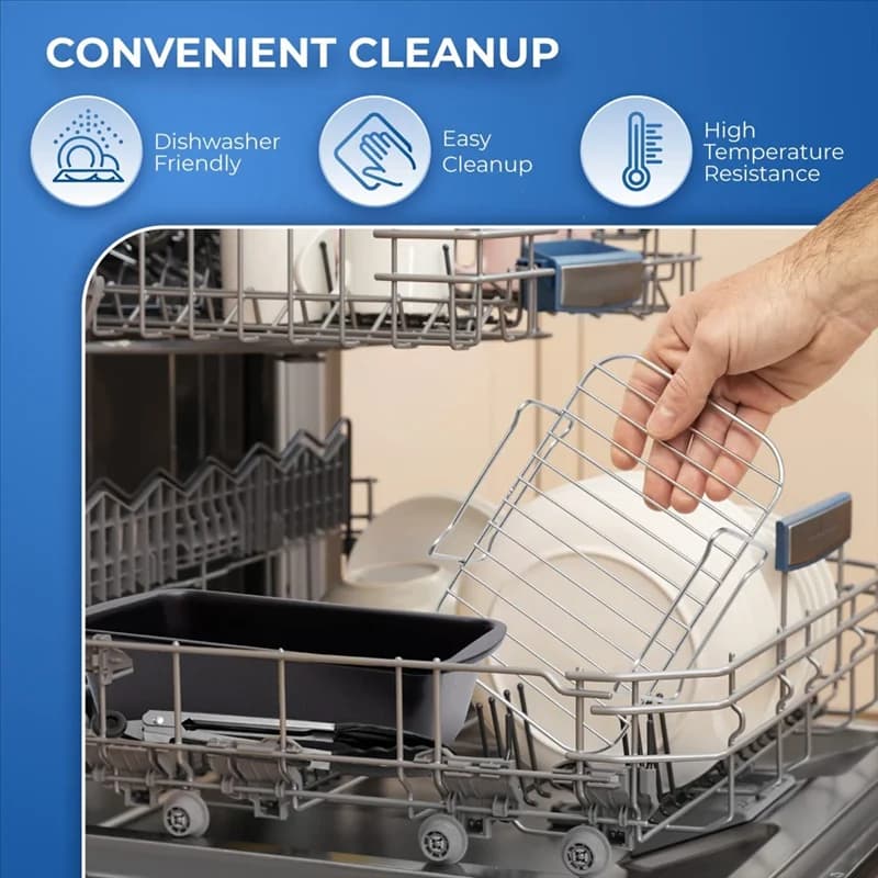 A01F-Air Rack Double Boiling Machine For Ninja Foodi Stainless Steel Grill For Home Kitchen Oven Stove Accessories