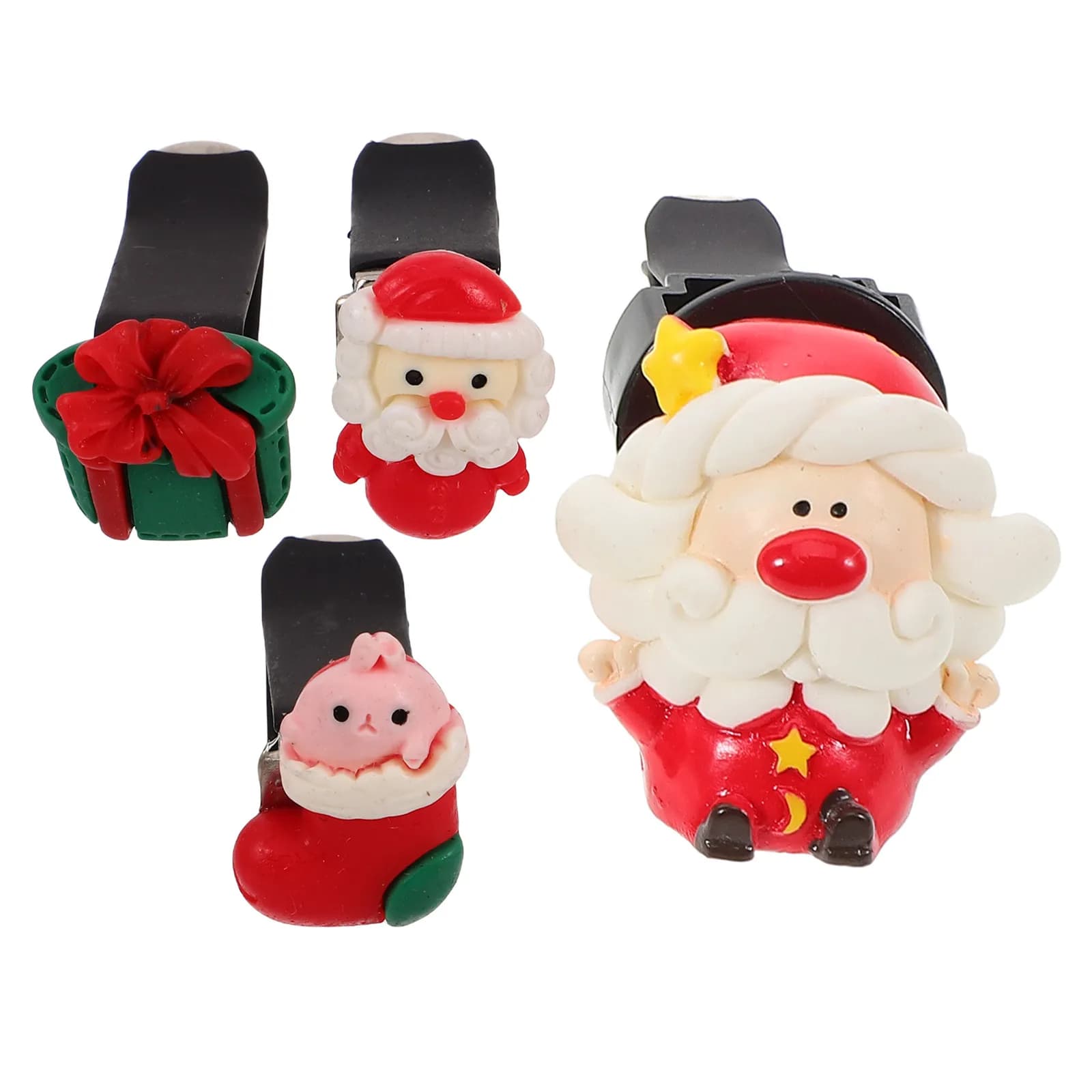 Christmas Car Perfume Air Freshener Santa Claus Vent Clip Long Lasting Fragrance Durable Resin Car Accessories