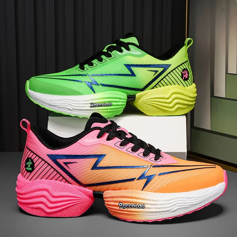 CarbonPlate Marathon Air Cushion Scarpe da corsa sportive da uomo casual Scarpe da ginnastica antiscivolo atletiche leggere e traspiranti da donna