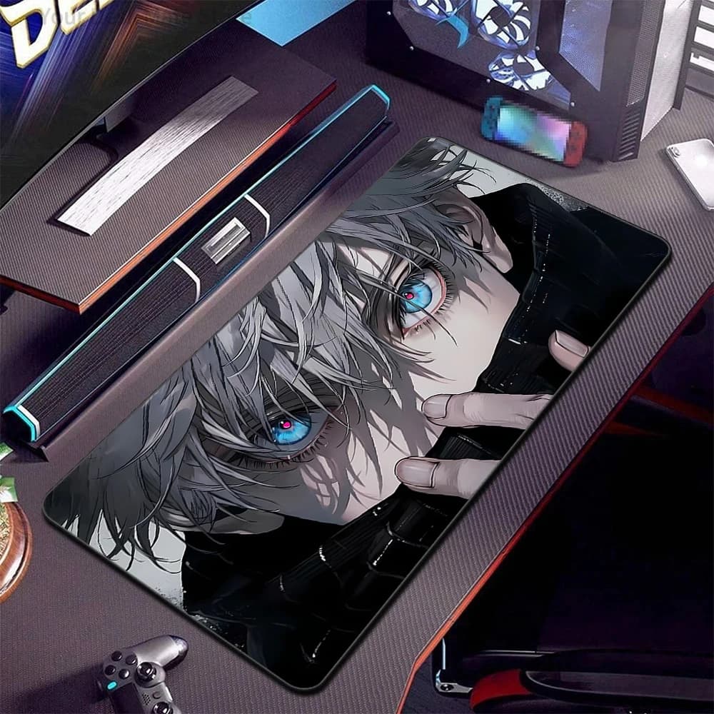 Tappetino per Mouse da Gaming Anime Boy, Base in Gomma Antiscivolo, Tappetino Esteso per Tastiera per Ufficio e Casa