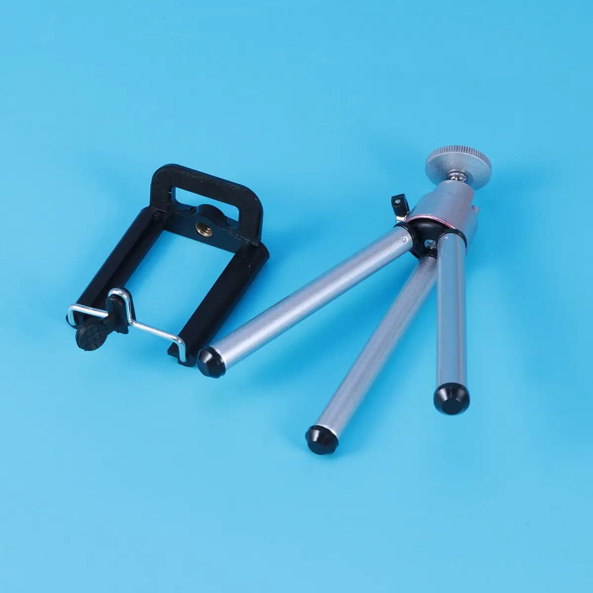 Lightweight Adjustable Tripod Stand Holder for Camera and Smartphone 55-85Mm Width Non-Slip Rubber Feet Portable Travel Use