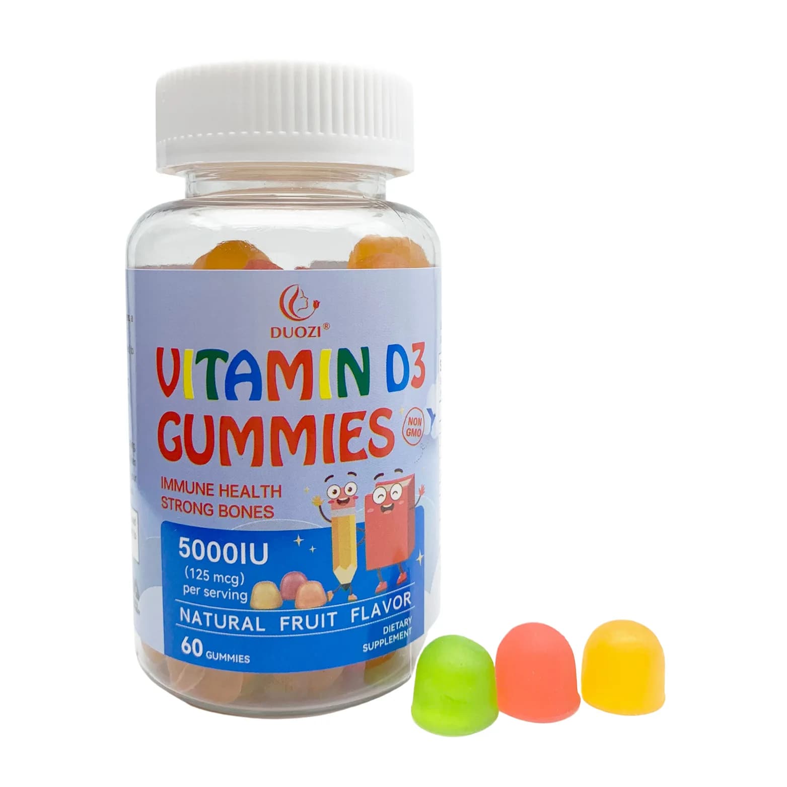 Multiple complex vitamin gommose caramel supplement to promote growth, promote healthy metabolism, healthy foods
