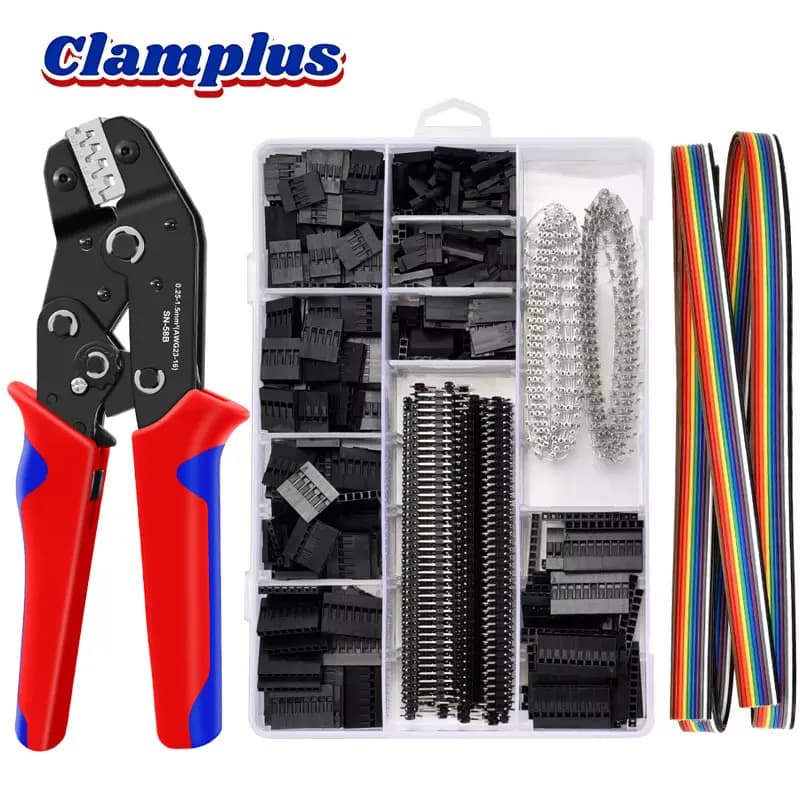SN-58B 1550 Pz JST Dupont Connettore Strumento di Crimpatura Pinze Terminale Ghiera Crimpatrice Filo Set di Utensili A Mano Terminali Morsetto Kit