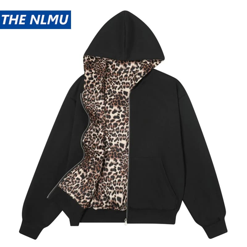 Giacca con cappuccio Hip Hop Streetwear 2025 Cappotto giacca reversibile autunnale Capispalla Harajuku da uomo Abbigliamento vintage