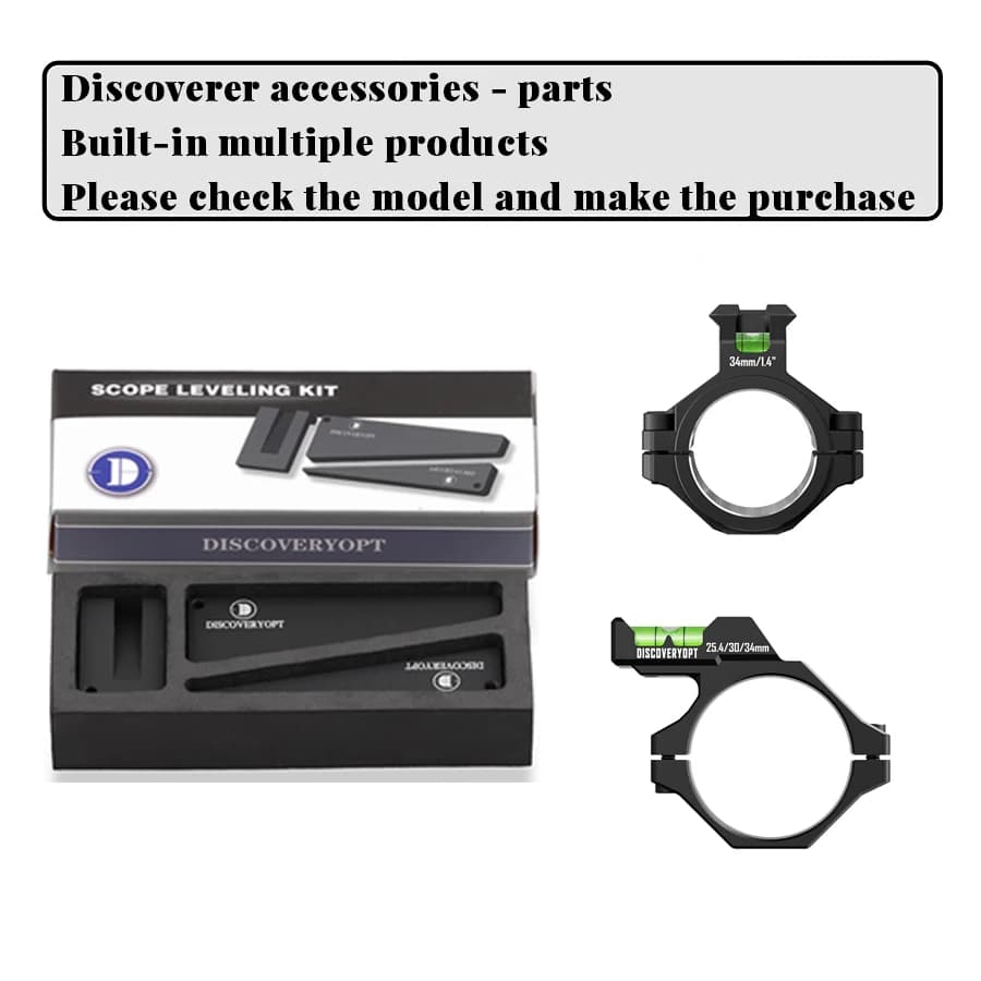 Accessori Discoverer - raccordi, righello di calibrazione, livella