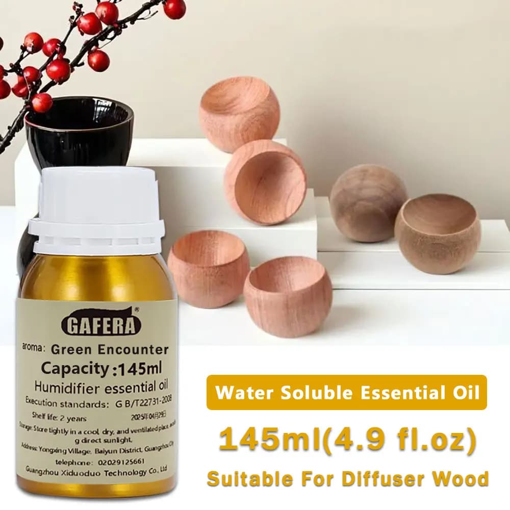 GAFERA 145ml (4.9 fl.oz) Olio Essenziale Green Encounter Wild Bluebell, per Diffusori in Legno, Legno Profumato e Umidificatori