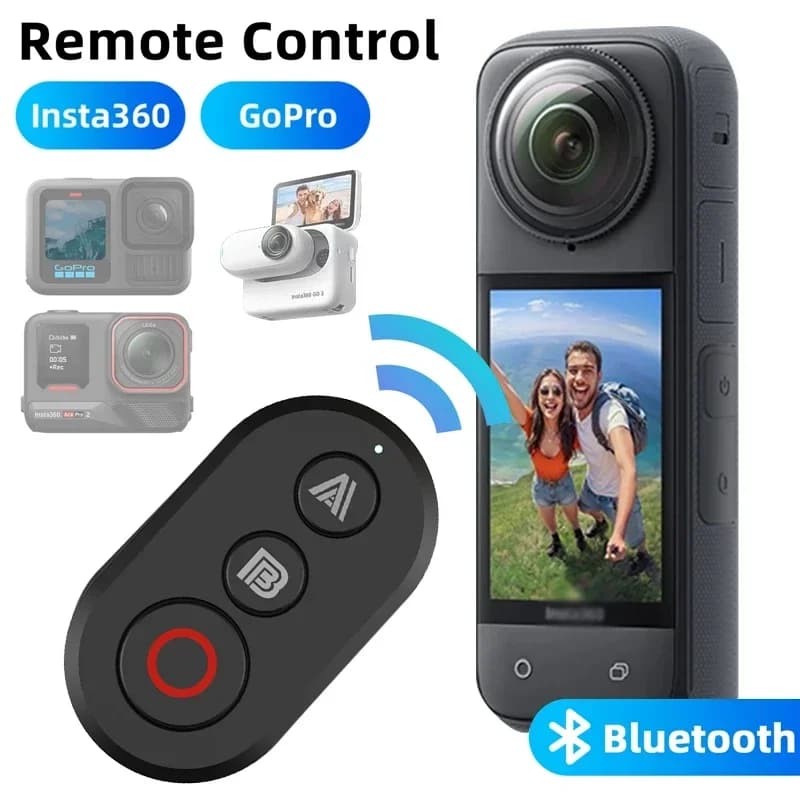 Bluetooth remote control for Insta360 X4 X3 X2 Insta 360 Ace Pro 2 GoPro 13 12 11, Photo shutter release button controller