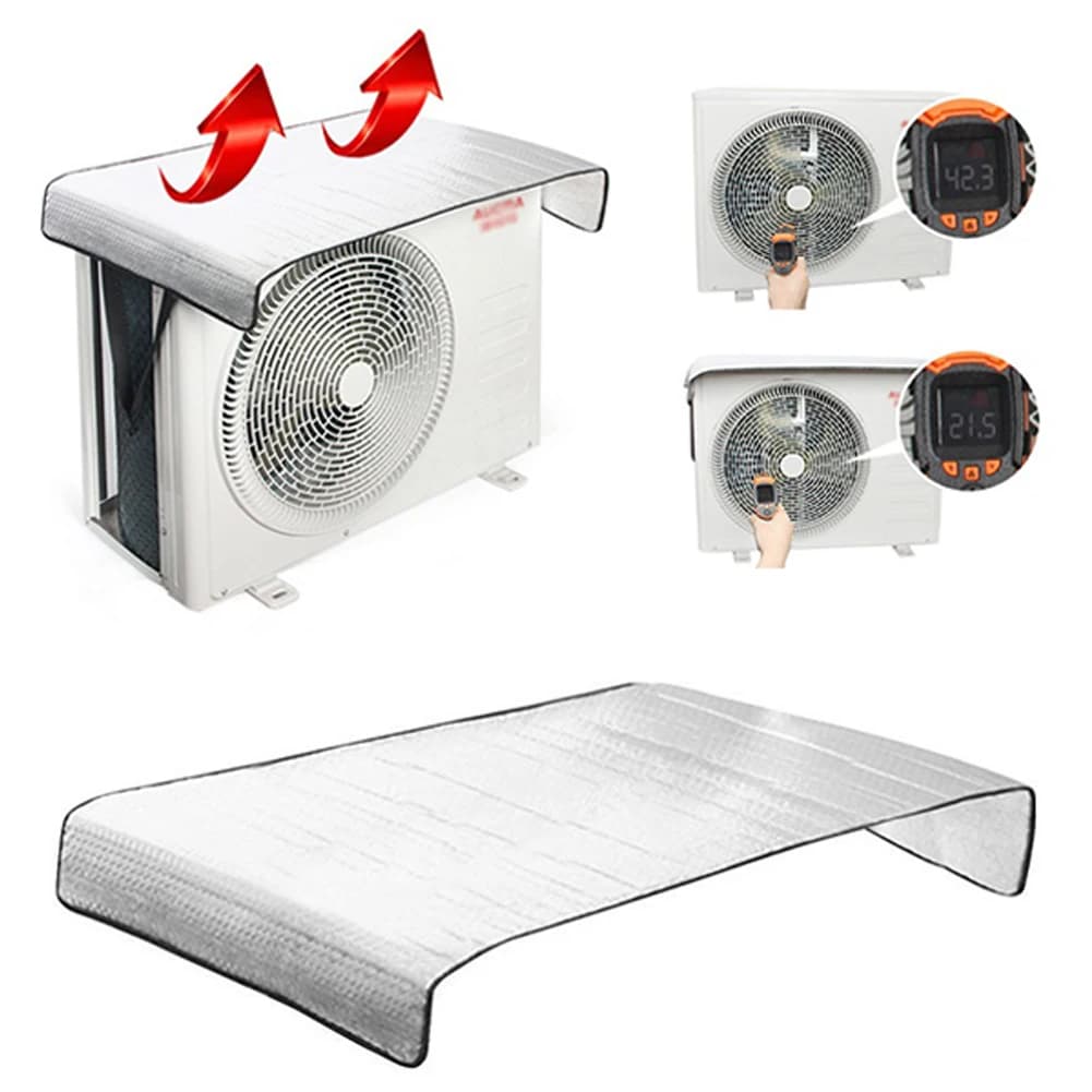 46x95CM Air Conditioning Cover Outdoor Sun Anti-drier Anti-drier Anti-drier Anti-drier Anti-drier Cleaning Cover Home Air Conditioner Maintain Cleaning Tool